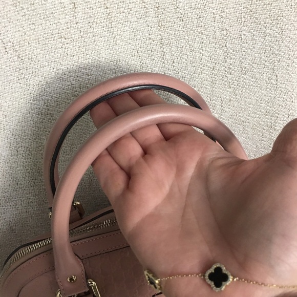 Authentic Gucci MicroGG pink leather bag - Picture 13 of 16